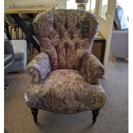  SHOWROOM CLEARANCE ITEM - Parker Knoll Edward Chair in Maroc Sage C Fabric
